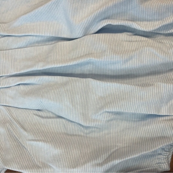 Squiggles Light blue striped 100% Pima cotton gray dog bubble size 6-9 months - Picture 8 of 8